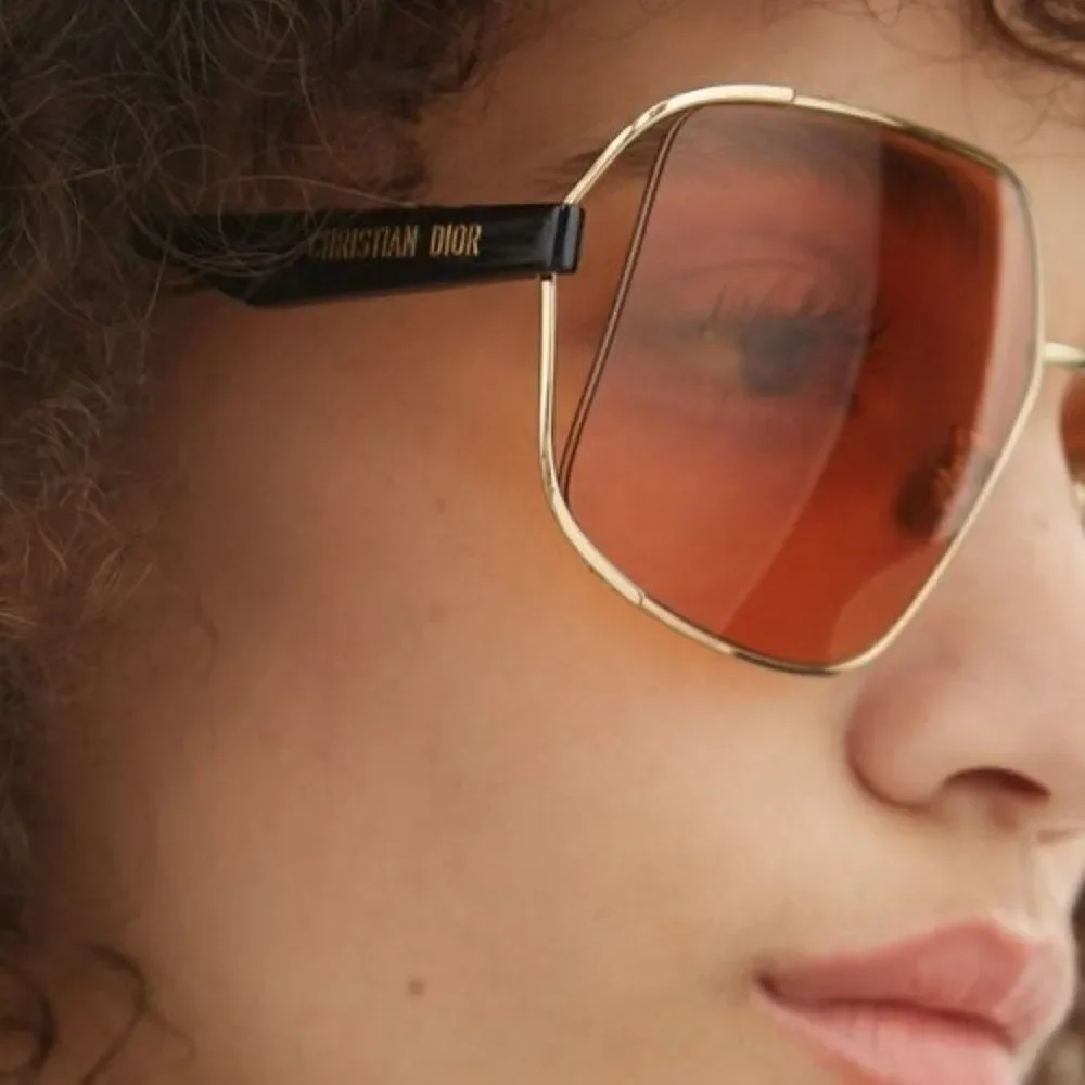 NEW Dior ARCHIDIOR S1U  B0E0 Gold Pink Women Oversized Square Sunglasses